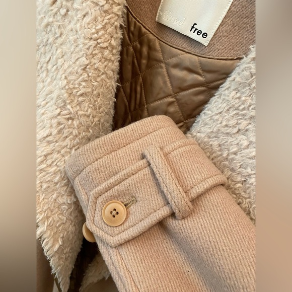 Aritzia Wilfred Free Waterhouse Moto Shearling Jacket - Picture 8 of 9